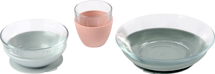 Beaba Three Piece Glass Meal Set