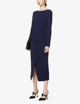 Thumbnail for your product : Roland Mouret Pirrin asymmetric crepe top