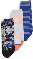 Thumbnail for your product : Stance Le Fleur 3-Pack Ankle Socks