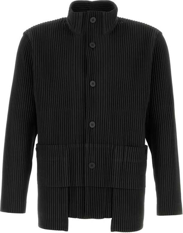 Homme Plissé Issey Miyake High-Neck Pleated Jacket