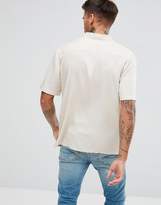 Thumbnail for your product : Another Influence Plain Revere Collar Short Sleeve Shirt