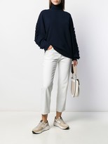 Thumbnail for your product : Barrie Textured Sleeves Detail Jumper