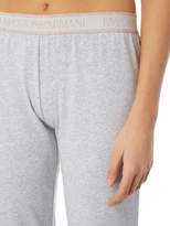 Thumbnail for your product : Emporio Armani Christmas gold label glitter logo cuffed jogger