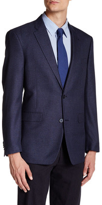 Tommy Hilfiger Ethan Blue Houndstooth Two Button Notch Lapel Suit Separates Jacket