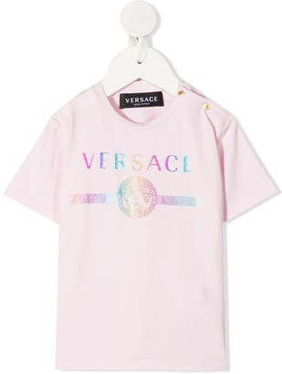 Versace Children Holographic Medusa print T-shirt