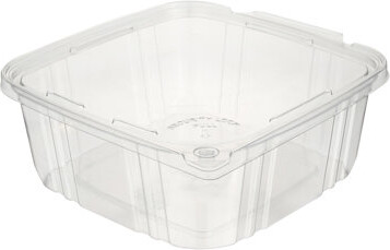 Restaurantware-Tamper Tek 64 Ounce Take Out Containers 100 Tamper-Evident Deli Containers - Hinged Lid Freezable Clear Plastic Meal Prep Containers