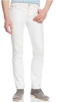 Michael Kors Men's Tailored-Fit White Jeans