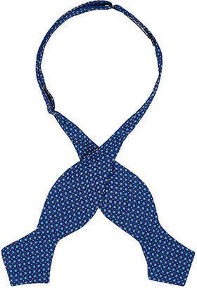 Drakes Men's Diamond-Print Silk Bow Tie