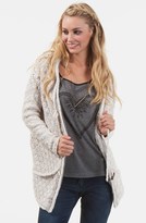 Thumbnail for your product : Rip Curl 'Savannah' Hooded Sweater Coat (Juniors)