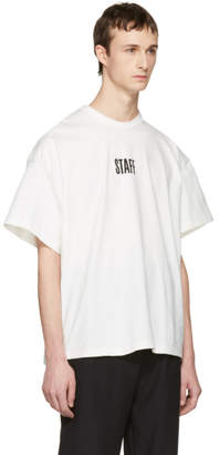 Vetements White Hanes Edition Quick Made Oversized Staff T-Shirt