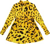 Thumbnail for your product : Dolce & Gabbana Children Leopard-print silk-blend dress