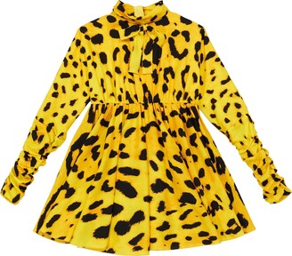 Dolce & Gabbana Children Leopard-print silk-blend dress