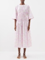 Thumbnail for your product : Merlette New York Alma Floral-print Cotton Midi Dress
