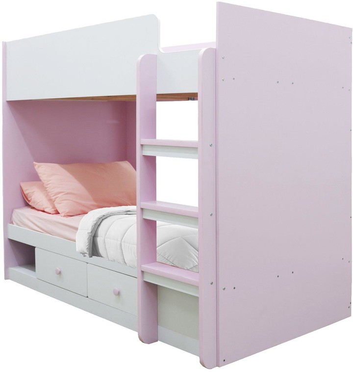 Peyton Storage Bunk Bed with Mattress Options (Buy and SAVE!) White