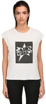Thumbnail for your product : Saint Laurent Sleeveless Printed Cotton Jersey T-Shirt