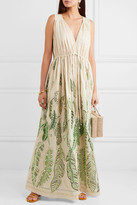 Thumbnail for your product : Three Graces London + Zhandra Rhodes Solaine Printed Cotton-voile Maxi Dress