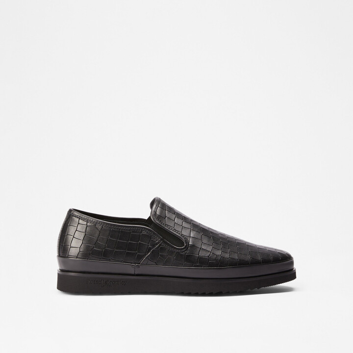Russell Bromley SANMARINO Men's Black Slip-On Sneaker
