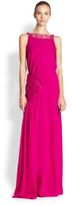 Thumbnail for your product : Nina Ricci Ruched Silk Gown
