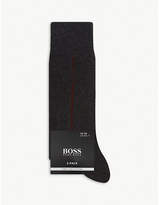 Thumbnail for your product : HUGO BOSS Striped logo cotton socks set of two