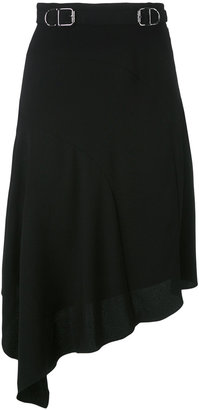 Carven asymmetric hem skirt - women - Silk/Polyester/Acetate - 42