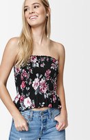 Thumbnail for your product : La Hearts Smocked Ruffle Tube Top