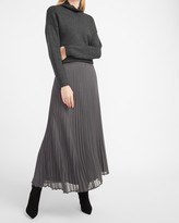 Thumbnail for your product : Express High Waisted Pleated Maxi Skirt