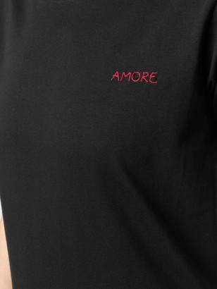 Maison Labiche Amore-embroidered organic cotton T-shirt