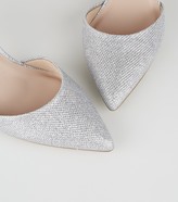 Thumbnail for your product : New Look Wide Fit Glitter Pointed Court Shoes