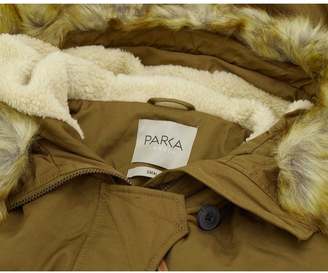 Parka London Faux Fur Trim Hooded Puffa Coat