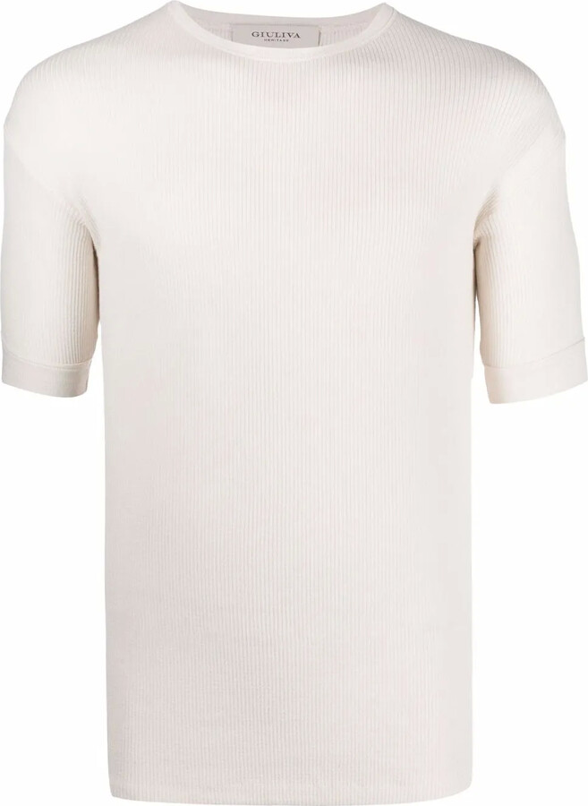 Giuliva Heritage Collection fine-ribbed short-sleeved T-shirt