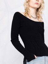 Thumbnail for your product : Dondup Long-Sleeved Rib-Knit Top