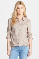 Thumbnail for your product : Caslon Long Sleeve Cotton Shirt (Regular & Petite)