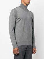 Thumbnail for your product : Etro Embroidered-Logo Roll Neck Sweater