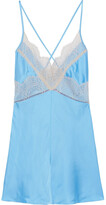 Thumbnail for your product : Victoria Beckham Open-back Lace-trimmed Satin Camisole