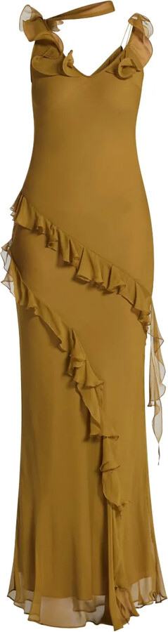 De La Vali Ruffled Dress