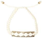 Thumbnail for your product : House Of Harlow Leather Diamondhead Macrame Bracelet