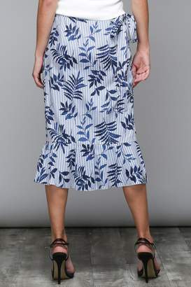 Do & Be Stripe Floral Skirt