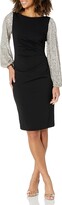 Thumbnail for your product : Adrianna Papell Women's Sequin Sleeve Crepe Dress