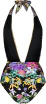 Thumbnail for your product : Camilla Plunge Halterneck Swimsuit