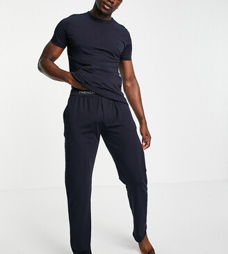 French Connection Tall loungewear set in navy - ShopStyle Sleepwear