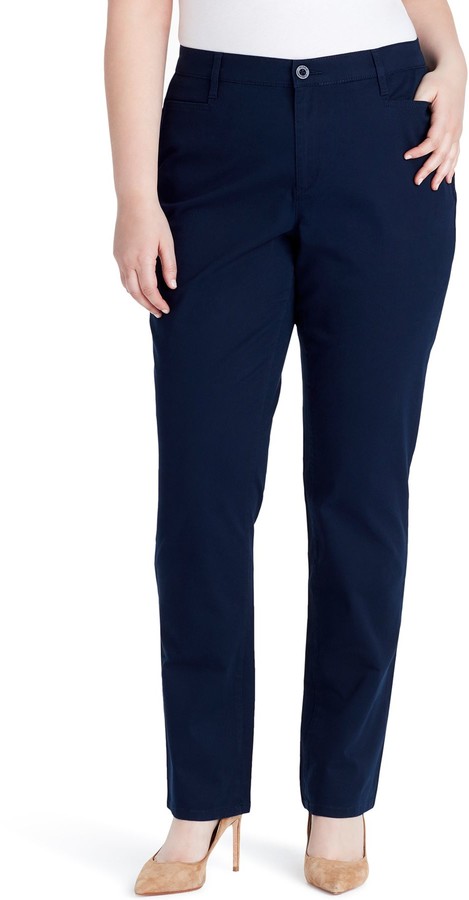Gloria Vanderbilt Plus Size Amanda Trouser Pants - ShopStyle