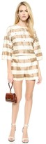 Thumbnail for your product : Tibi Escalante Striped Silk Top