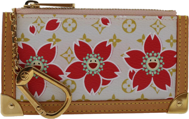 Louis Vuitton Cherry Blossom Key Pouch - Brown Wallets