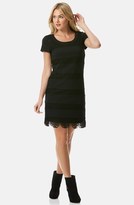 Thumbnail for your product : Laundry by Shelli Segal Lace & Ponte Shift Dress