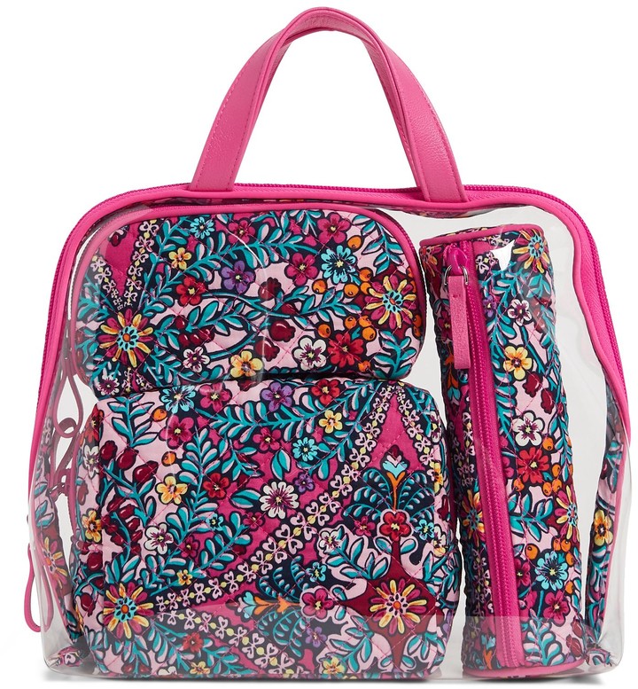 vera bradley 4 piece travel set