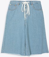 Short Light blue denim baggy shorts 
