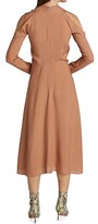 Thumbnail for your product : Victoria Beckham Fit-&-Flare Satin Midi Dress