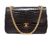 Thumbnail for your product : Chanel Pre-Owned Crocodile Small Double Flap Bag