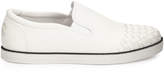 Thumbnail for your product : Bottega Veneta Woven-Toe Leather Skate Shoe, White