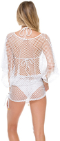 Thumbnail for your product : Luli Fama Cabana V Neck Dress In White (L506976)